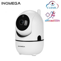INQMEGA 무선 가정용 보안 카메라 CCTV 베이비캠 베베캠 반려동물 스마트 현관 홈캠, 화이트, 1080P 기본