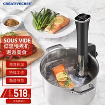 CREATIVECHEF 저온 슬로우 쿠커 스테이크 진공 요리 수비드 항온 슬로우 쿠커 상업용 분자 조리기 홈 주방 12, 저온 슬로우 쿠커 SV800B-10