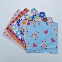 광촉매 핸드 타월 23x23cm 12장, 각 그림 2장씩 총 12장