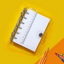 [바보사랑] 원빈다이어리 DIY A7 투명 6공 다이어리 기본노트포함, 상세 설명 참조