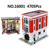 83001 고스트버스터 소방관 본부 빌딩 블록 브릭 키트 75827 호환 가능 4634 개, 01 No original box