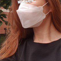 헬스장마스크 운동할때 새부리 입체형 국산 일회용마스크 30매, 대형 화이트