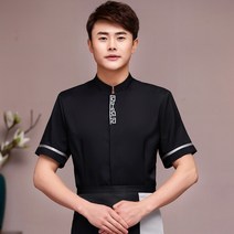 유니폼 레스토랑 복무원 여름옷 술집 프런트 전함 야채 케익 가게 영업사원 반팔 음식점 작업 상의 4679159262