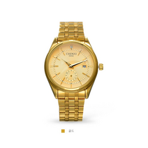 오엔시 금장 빈티지 남자 명품 메탈시계 중년 날짜 남성손목시계 선물