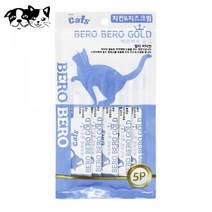 1+1 더캣츠 베로베로 골드5P (치킨.치즈크림) (고양이 간식), 4개