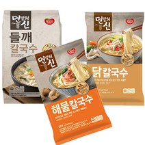 동원 면발의신 들깨 칼국수 해물 칼국수 닭 칼국수(3종), 1개