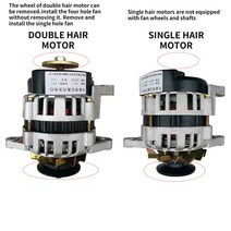 태양광패널 차량용 인산철 세발 자전거 트랙터 12V 24V 영구 자석 DC 브러시리스 발전기 작은 구리 와이어, 02 28V_02 더블 샤프트