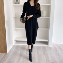 오슈 여성 여성미 롱 끈 원피스 앤 가디건 페미닌 코디 세트