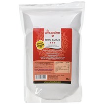 Wiezucker 독일 100% 에리스트롤 파우더 1kg 설탕대체제 스위트너, 1개