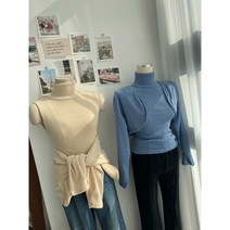 토르 목폴라 민소매 티 볼레로 세트