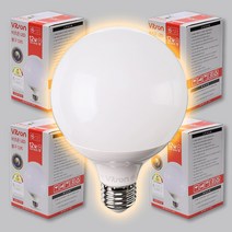 12W LED 볼전구 볼구 볼램프 주광색 주백색 전구색 숏타입 롱타입 비츠온 G95 E26, 롱타입(95*147mm), 전구색_3000K, 5개