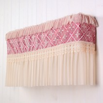 에어컨커버 거실 에어컨 바람막이커튼 직풍방지 산후 바람막이판 먼지커버 레이스 패브릭아트, C01-직사각형 86통굽 20