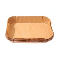 직사각형 일회용 에어 프라이어 베이킹 페이퍼 라이너 방수 내유 비 스틱 매트 닌자 푸디 액세서리, [01] 50pcs rectangle