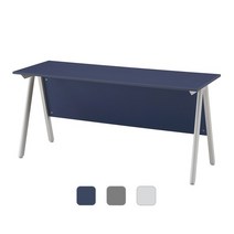 DHF 에이라인 연결식 회의용 테이블 목재가림판, 아이스블루