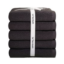 르바름 호텔수건 180g 5매 송월타올 30수 코마사 타월, 04.차콜_5매(리본포장)