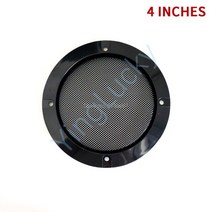 마이너스몰딩 pvc 천정 바닥 마감재 2 개 4 인치 스피커 커버 라운드 금속 메쉬 그릴 장식 아케, 05 2pcs black