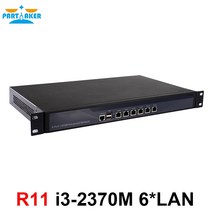 Partaker R11 방화벽 VPN 1U 랙 마운트 인텔 코어 I3 2350M/2370M 네트워크 보안 기기 6 82583V Lan 라우터, 한개옵션0