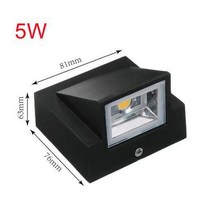 5w 10w 현대 간단한 크리 에이 티브 야외 방수 led 벽 램프 안뜰 램프 게이트 램프 테라스 발코니 정원 베란다 빛, 차가운 흰색