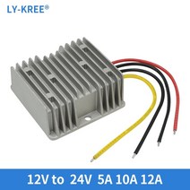 ly-kree 12v 24v 5a 10a 12a 승압 dc dc 컨버터 12v 24v 120w 240w 부스트 전압 레귤레이터 자동차 인버터, 12v  24v 12a