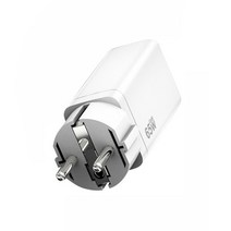 고부기 65W pd 접지형 PPS 3포트 C타입 USB 초 고속 핸드폰 멀티 미니 충전기 어댑터, 화이트