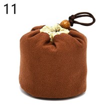 티코지 휴대용 찻주전자 번들 포켓 브론징 두꺼운 코튼 소형 찻잔 여행용 찻용품 보관 가방, 11.11, 1개