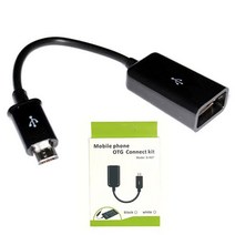 [0UK] Z-OTG 마이크로 5핀 OTG 케이블 USB 메모리 박스포장 otg젠더 otgusb otg케이블 5핀otg젠더 otg5핀 234567EA, 블랙