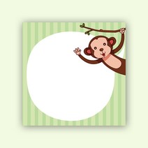 피에스준 예쁜 떡메모지 디자인 모음 메모지, 1개, 떡메 100. 몽키 캐릭터 디자인