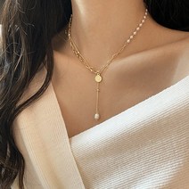 수앤드샵 프린스코인 믹스체인 목걸이