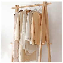느티나무 목재 흘러내림 방지 스탠드 옷걸이(120cm 오크)