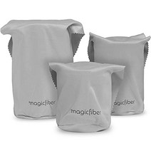 magicfiber 극세사 카메라 렌즈 파우치(3팩) 카메라 렌즈 청소 및 보관용 천이 내장된 울트라 소프트 백