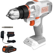 BLACK+DECKER 20V MAX Matrix 무선 드릴 드라이버 키트 White (BDCDMT120WC1FF), B개