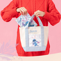 디즈니 스티치가방 스티치에코백 하늘색