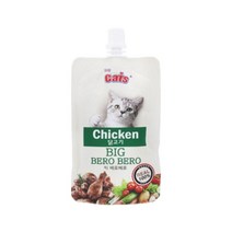 더캣츠 고양이 수프 파우치 간식 빅베로베로 85g 닭고기, 20개