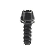M5 M6 티타늄 와셔 육각 소켓 볼트 원추형 헥사곤 렌치 자전거 나사 스크류, Black, 18mm