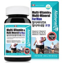 네추럴라이즈 캐나다멀티비타민앤멀티미네랄포맨 1450mg x 90정, 1병
