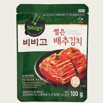 CJ더마켓 집반찬 집밥 가정식 자취템 탑티어 비비고 썰은배추김치 배추 총각 열무 국산 업소용 김치 100G 5개, 7세트