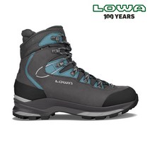 LOWA 로바 마우리아 에보 GTX 와이드 안트라사이트 여성등산화 - 차콜 그레이, UK5