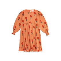 (정식매장판) BOBO CHOSES KIDS 22FW NEW 보보쇼즈 키즈 여아 KBO27YRDR044OR 플라워 프린트 드레스 원피스 (222AC091_810) 오렌지
