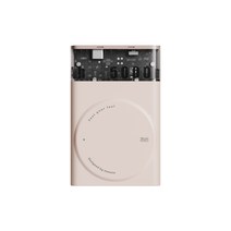리버필 마그네틱 맥세이프 호환 무선 고속충전 보조배터리 5000mAh KC인증, 핑크