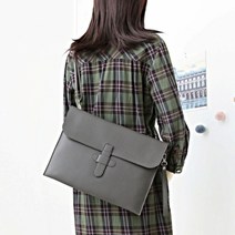 빅 클러치백 손목스트랩 크로스끈 베이직 서류가방