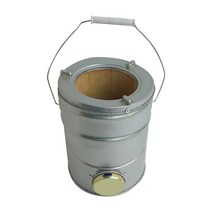 1구 1탄 연탄난로 연탄보일러 연탄 화덕 펫릿 스토브, 3단 난로 + 커버 + 집게