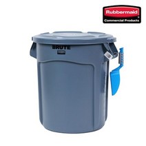 러버메이드 벤티드 브루트 이동식카트 청소도구 운반 원형 컨테이너 리빙박스 (121ℓ) 업소용, 1개, 기본형