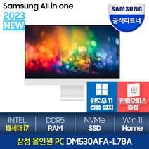 [최신 인텔13세대!/쿠팡 단독]삼성 올인원PC DM530AFA-L78A 최신 13세대 i7 CPU 인터넷 강의 온라인 사무용 일체형 데스크탑 컴퓨터, 2.램 16GB, 2.SSD 1TB, 3.HDD 2TB