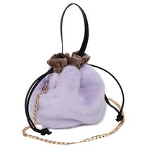 투톤 미니 토트 버킷백 체인 컬러 크로스백