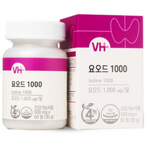 비타민하우스 요오드1000 500mg, 60정, 5박스