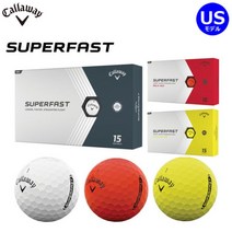 Callaway 캘러웨이 SuperFast 슈퍼패스트 골프공 15개입, 1상자(15개입)개, 옐로우