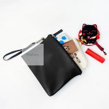 가죽 파우치 만들기 취미 키트 미술 재료 KIT 방과후학습 미술준비물 DIY, 검정
