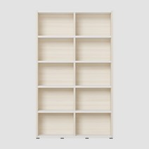 한샘 샘와이드 책장 5단 120cm 시공 (컬러 택1), 라이트메이플_책장/퓨어화이트_선반(F)