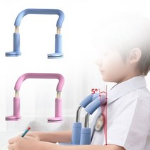 로아리빙 바른 자세 교정기 굽은 어깨 허리 고정 높이조절, free, 핑크