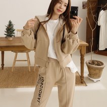 보니토 기모 반크롭 후드집업 밴딩 핀탁 조거 트레이닝세트 겨울
